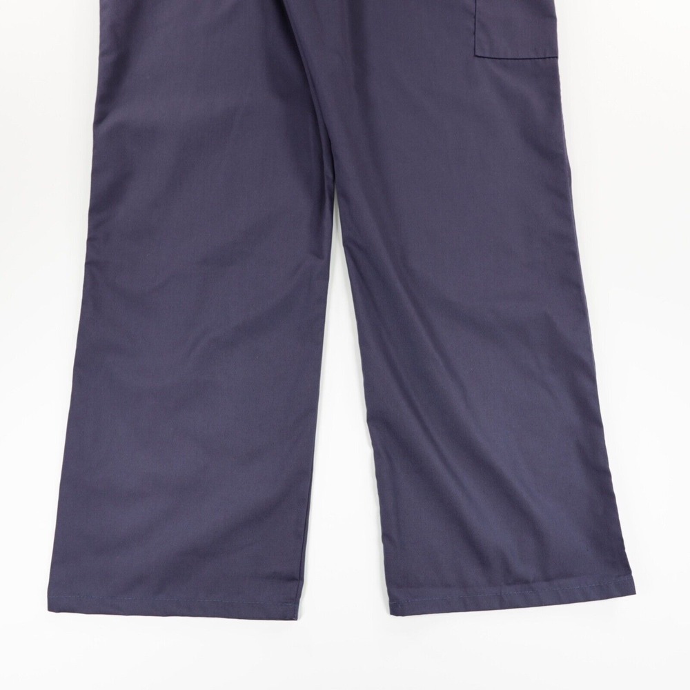 Fundamentals Unisex Drawstring‎ Waist Pocket Scrub Pants Navy Size M - Picture 6 of 8